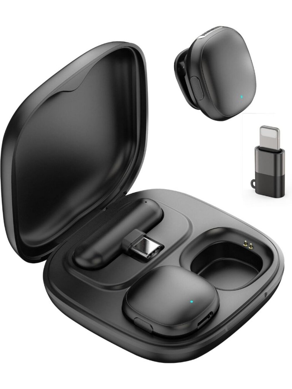 Compact USB-C Wireless Microphone for iPhone, iPad & Android - Clear Sound